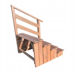 Schody do domku Holenderskiego, Angielskiego 117x100x69cm