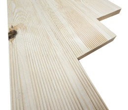 Deska tarasowa 300x14,5x2,6cm, ogrodzeniowa, ryflowana klasa C