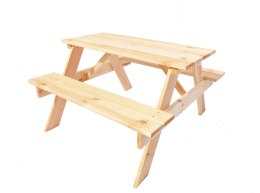 Stół z ławkami , zestaw 4 osobowy, WYPRZEDAŻ