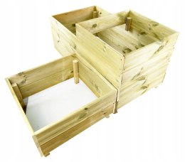 Skrzynia, warzywniak, zielnik, ZESTAW 124x120x58cm